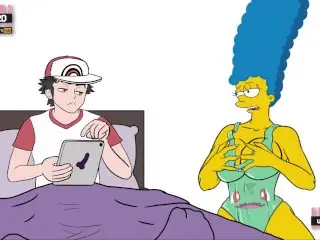 Ditto Fucking like MARGE SIMPSON of THE SIMPSONS with Pokemon Cosplay Hentai Parody Big Ass Boobs