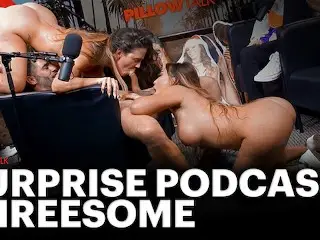 SURPRISE THREESOME BREAKS OUT DURING PODCAST Ft. Cherie Deville, Kazumi & Damon Dice