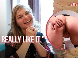 Ersties - Beautiful Viktoria Fingers her Hairy Pussy