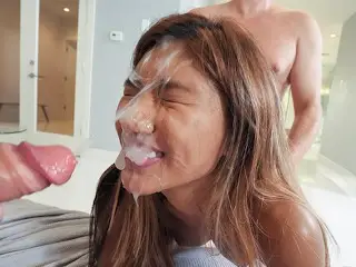 Cum-Craving Whores Love getting their Faces Painted