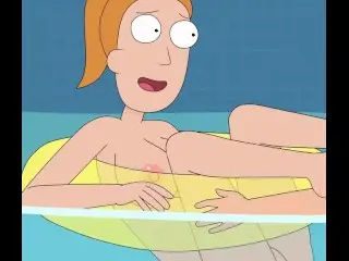 Rick and Morty - a way back Home - Sex Scene only - Part 65 Summer Fucked in the Pool by LoveSkySanX