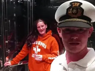 Did the LIFEGUARD take the Captain to her Cabin? (Cruise)