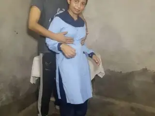 Indian Schoolgirl Fucked her Teacher for the first Time, Student and Teacher Sex Viral Video