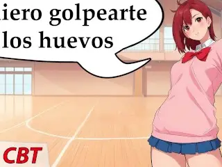 JOI Hentai, a Momo Le Divierte Golpear Tus Huevos. Instrucciones En Español.