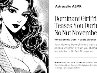 Erotic Audio ASMR • F4M • Dominant Girlfriend Teases you during NNN • Mommy Dom, JOI, Edging