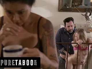 PURE TABOO Shocked MILF Dana Vespoli Discovers Husband Swapped Stepdaughter for Petite Coco Lovelock