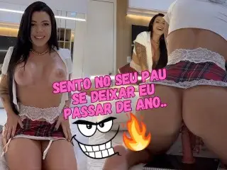 Aluna Gostosa Se Masturbando e Falando Putaria Para Seduzir o Professor Safado