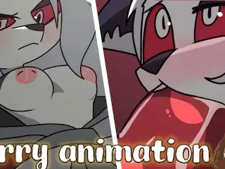 Friend doesn't believe I have a Huge Cock until I Put it in her Mouth (Furry Animation) - Jazziuu