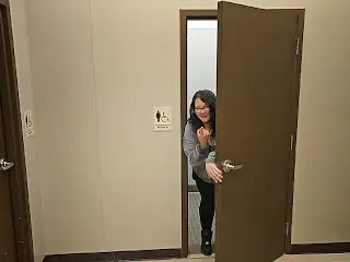 Luring Stepbrother away from Stepmom while Shoping to Suck and Fuck him in the Bathroom