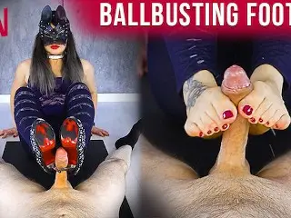 Ballbusting Shoejob and Footjob by Korean Mistress POV | Era