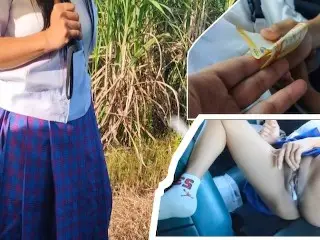 Pinay Pinagtulungan SA Kotse Pinatuwad  - Mang Kanor Sex Student Pinay Risky Public