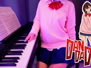 Momo Ayase has Sex with Okarun while Playing Dan Da Dan OP ｢otonoke｣ | Anime Piano Girl (Episode 4)