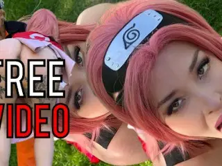 Follando Con Tetona Cosplay De Sakura y Terminó En Su Cara // Katejenn Ft Sendopov (porn Anime HD)