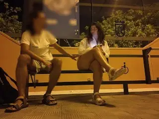 Stranger Seduced a MILF at a Bus Stop