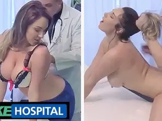 Big Boobs from UK Visits a Czech Hospital and Fucks the Doctor - Fake Hospital