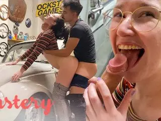 Cute Amateurs Fucking in the Garage - Lustery