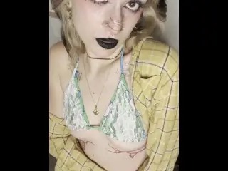 POV you have your first Date with a Sweet Goth Girl who makes you Cum