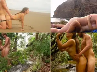 Wildest Outdoor Sex Compilation - Rainforest, Beach, Desert, Tropical Island