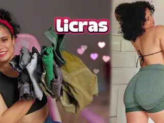 VLOG- Probándome LICRAS! Cual Te Gustó Más?🍑🔥 BRUNETTE/LATINA/big Ass