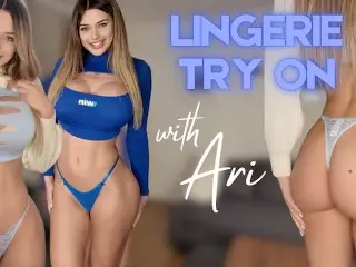 My first Pornhub Video Ever! Tall Girl *naughty* try on Haul in 4K