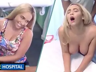 Fucking HOT TEEN BLONDE with AMAZING BIG TITS Fucked by a Doctor - Fake Hospital