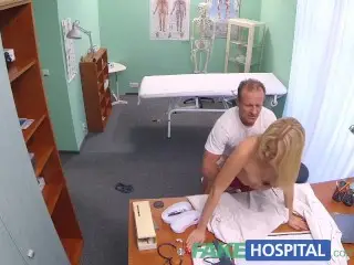 FakeHospital new Nurse Takes Double Cumshot from Horny Doctor