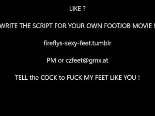 Fireflys BLACK MULES FOOTFUCK/HANDJOB