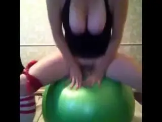 NIcki Skylar- Pussy Pounding the Yoga Ball