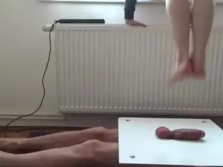 Total Destruction and Cockcrush my Manhood with Barefeet Jumping