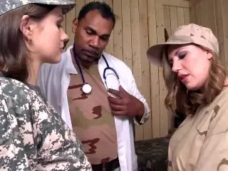 Military Babes get there 1st Taste of Interracial Hardcore