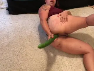 Anal Masturbation with my Fingers and a Cucumber!