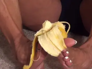 Foot Crushing Banana Rama with FBB Latia