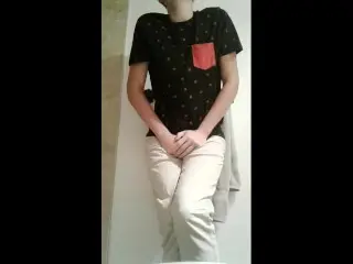 Desperate Guy Pissing his Pants