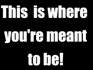 This is where you're Meant to be / AUDIO ONLY JOI