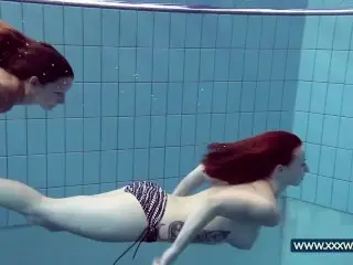 Katrin and Lucy Big Tits Underwater