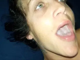 Amateur Blowjob W/ Mouthcum & Swallow