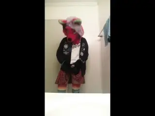 Naughty Fox Jerks off