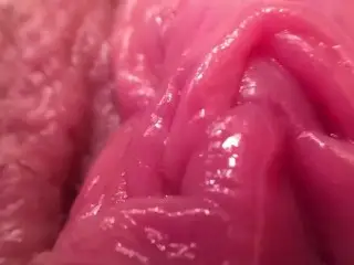 Macro Super Close up of my Dripping Pulsating Pussy