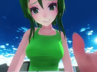 MMD Giantess Growth - Gumi's Bigger Day