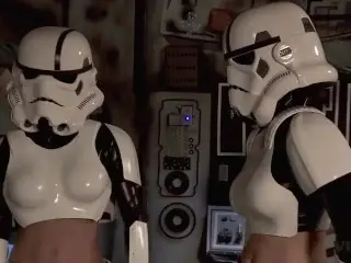 Vivid Parody - 2 Storm Troopers Enjoy some Wookie Dick