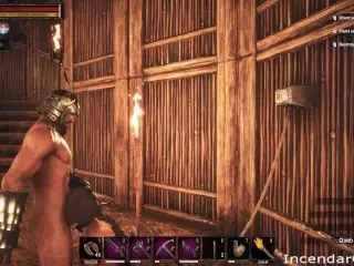 Incendar Facefucks Bound Slave Hard Cums. Video Game Sex Conan Sexiles ERP