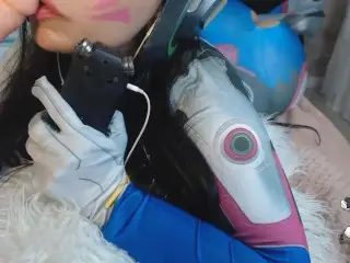 ASMR COSPLAY DVA OVERWATCH BLOWJOB SO HOT