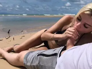 Public Sex on the Island, Cumming in my Panties - Freya Stein