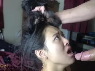THROATPIE for my Asian Girlfriend ! @sukisukigirl Blowjob Master