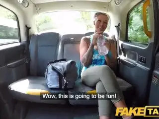 Fake Taxi Busty Blonde Gym Bunny Tattooed MILF Gets Anal Workout