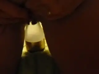 FBB Fucks a Bottle and Gets a Mouth Full of Spunk