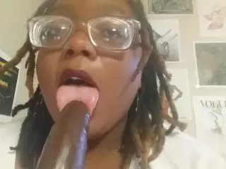 Cute Nerd just wants Dick too - Nerdy Girl Fucks Dildo