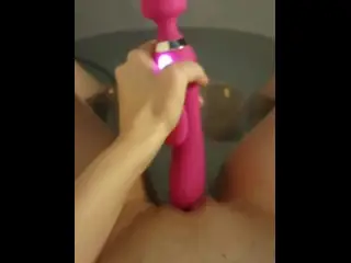 POV Video Enjoying myself with my Toy and a Loud Orgasm