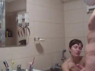 Special Examination of Young Russian Student at her Teacher´s Bathroom