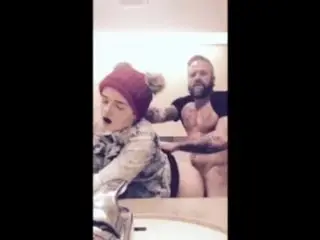 Good Girl Fucking Daddy in the Bathroom